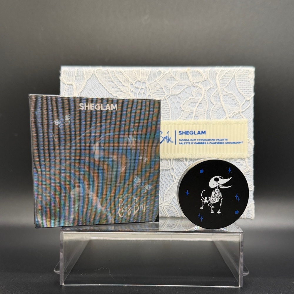 SHEGLAM x The Corpse Bride Eyeshadow Palette, Highlighter, and Ghostly Glitter